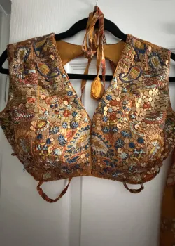 Gold Floral Lehenga - hover