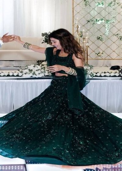 Emerald Green Lehenga