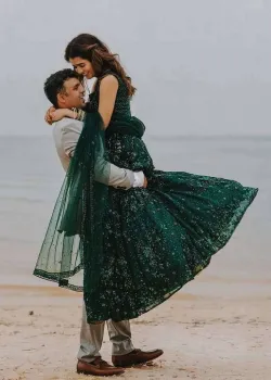 Emerald Green Lehenga