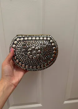 Silver Mirror Hardshell Purse - hover