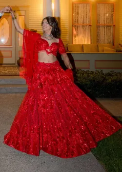 Red Bridal Lehenga 