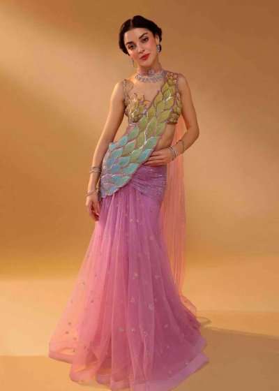 Mohhar Pahi Sari Set