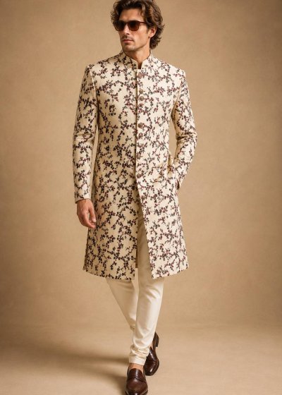 Floral Sherwani Jacket
