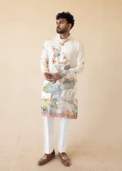 Phool Mayur Kurta - hover