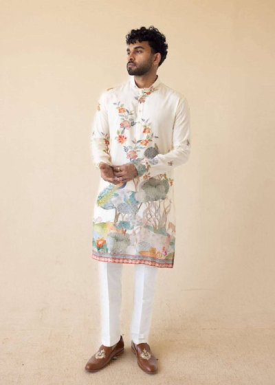 Phool Mayur Kurta