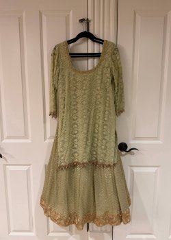 MInt Green Sequin Lehenga