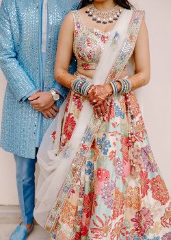 Multicolor Floral Lehenga