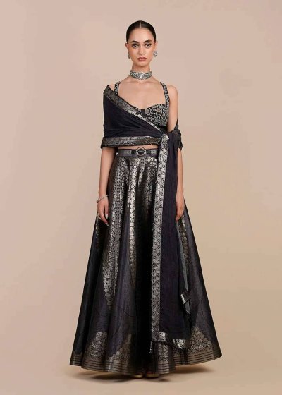 Navy Blue Lehenga