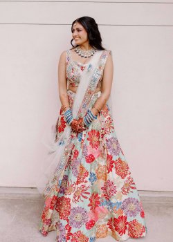 Multicolor Floral Lehenga