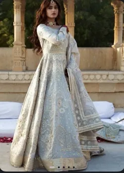 Silver Grey Anarkali