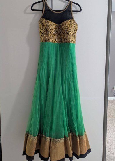 Black and Green Anarkali