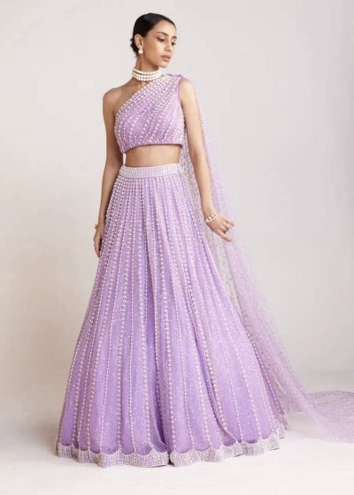 Lilac Pearl Lehenga
