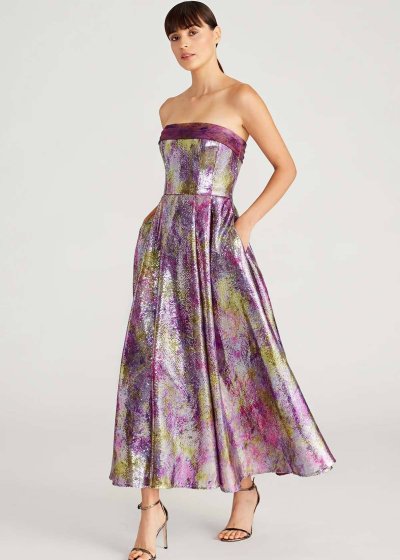 Eve Strapless Sequin Dress