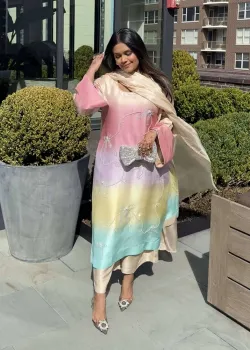 Ombre Kurta Set