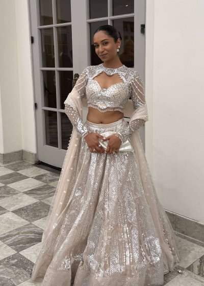 Silver Lehenga 