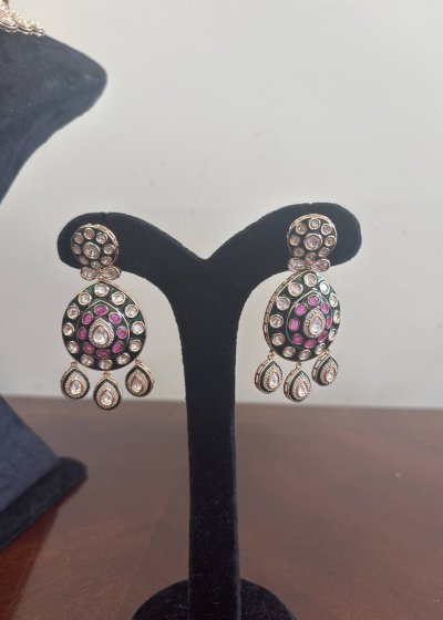 Green And Pink Jewelry Set