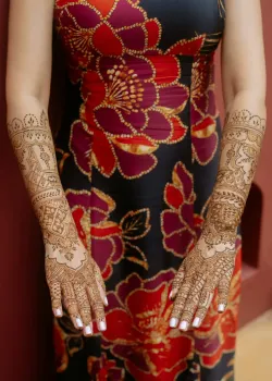 Floral Bandhani Long Dress - hover