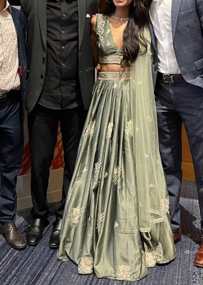 Royal Pastel Green Lehenga