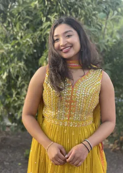 Mustard Mirror-Work Sharara Set - hover