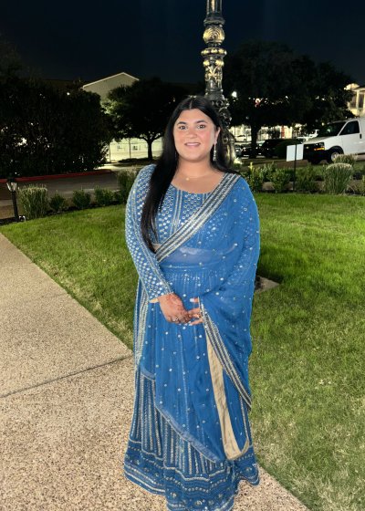 Blue Mirrorwork Lehenga