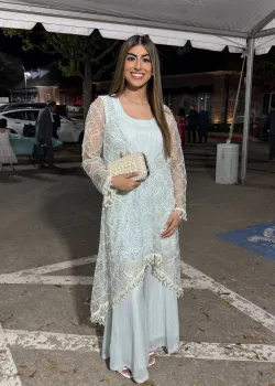 Ice Blue Kurta Set