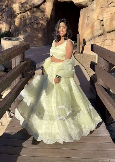 Pastel Mint Green Lehenga