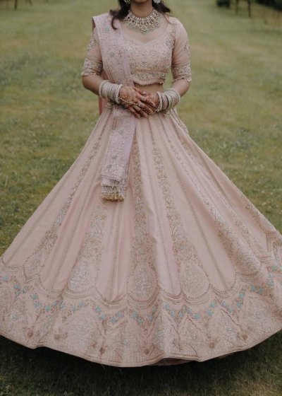 Baby Pink Bridal Lehenga