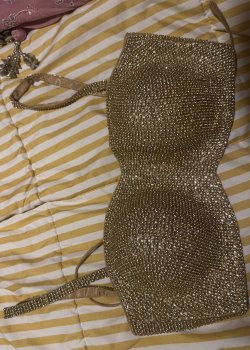 Gold Sequin Embellished Blouse