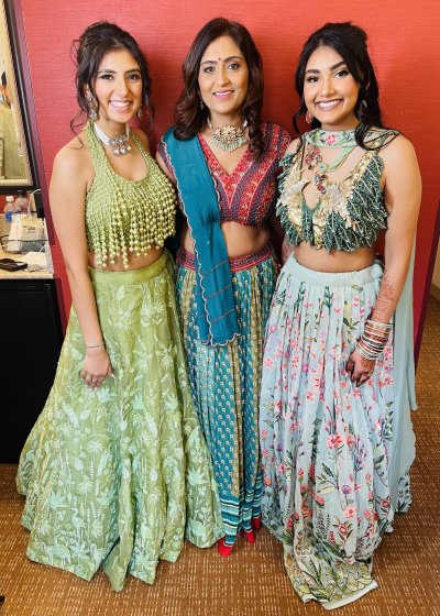 Mint Green Crane Lehenga