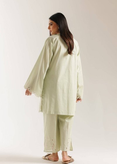 Sage Green Cutwork Kurta Set