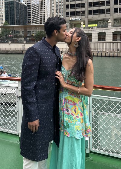 Teal Printed Sharara