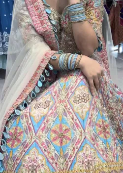 Multicolor Mirrorwork Lehenga - hover