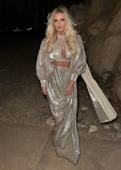 Silver Metallic Pre-Draped Sari