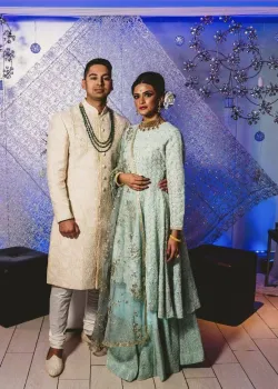 Ivory Chikankari Sherwani
