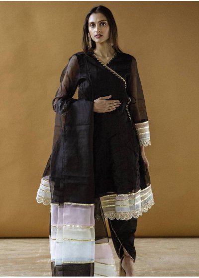 Blue Angarakha Kurta Set