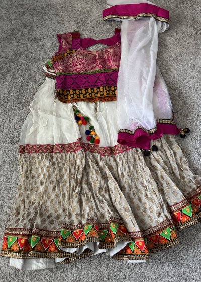 Ivory Embellished Lehenga
