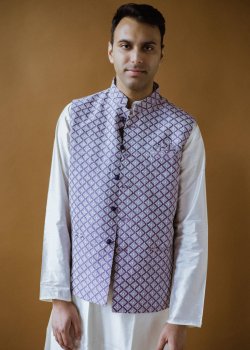 Purple Diamond threadwork Vest