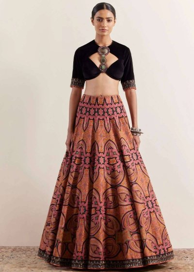 Adaa Paisley Print Lehenga