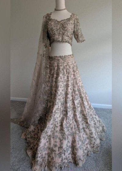 Blush Pink Embellished Lehenga