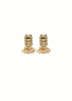 Falak Temple Small Pearl Earring - hover