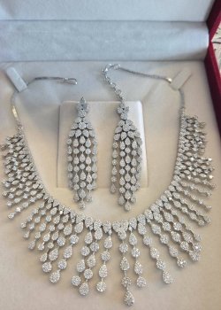 Silver Sparkly Jewelry Sets