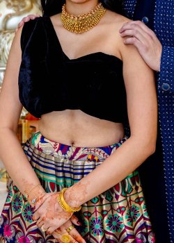 Multicolor Banarasi Silk Lehenga