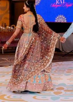 Muticolor Mirrorwork Lehenga - hover