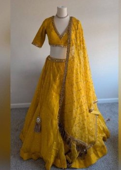Yellow Embellished Lehenga