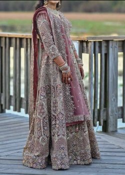 Dusty Rose Bridal Lehenga