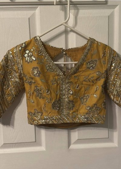 Yellow Pastel Tiered Lehenga