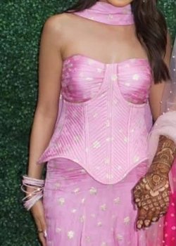 Pink Floral Print Lehenga - hover