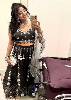 Black Embellished Lehenga