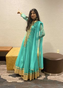 Aqua Anarkali