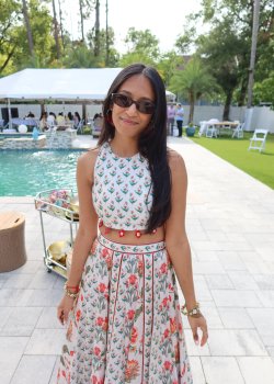 Ivory Floral Print Skirt Set - hover
